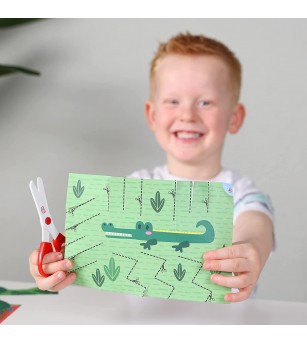 Set creativ - Invat sa folosesc foarfeca pas cu pas - Lucru manual pentru copii