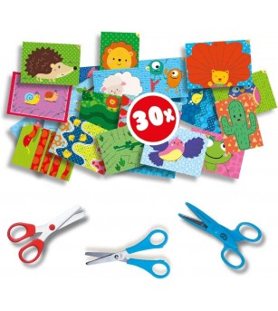 Set creativ - Invat sa folosesc foarfeca pas cu pas - Lucru manual pentru copii