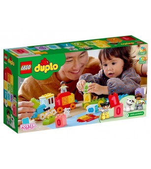 LEGO DUPLO: Trenul cu numere – Invatam sa numaram 10954 - 23 piese, 1.5 + ani - LEGO DUPLO
