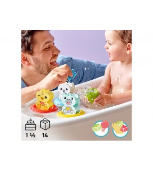 LEGO DUPLO: Tren cu Animale Plutitor 10965 - 14 piese, 1.5 + ani - LEGO DUPLO LEGO DUPLO: Tren cu Animale Plutitor 10965 - 14 piese, 1.5 + ani - LEGO DUPLO