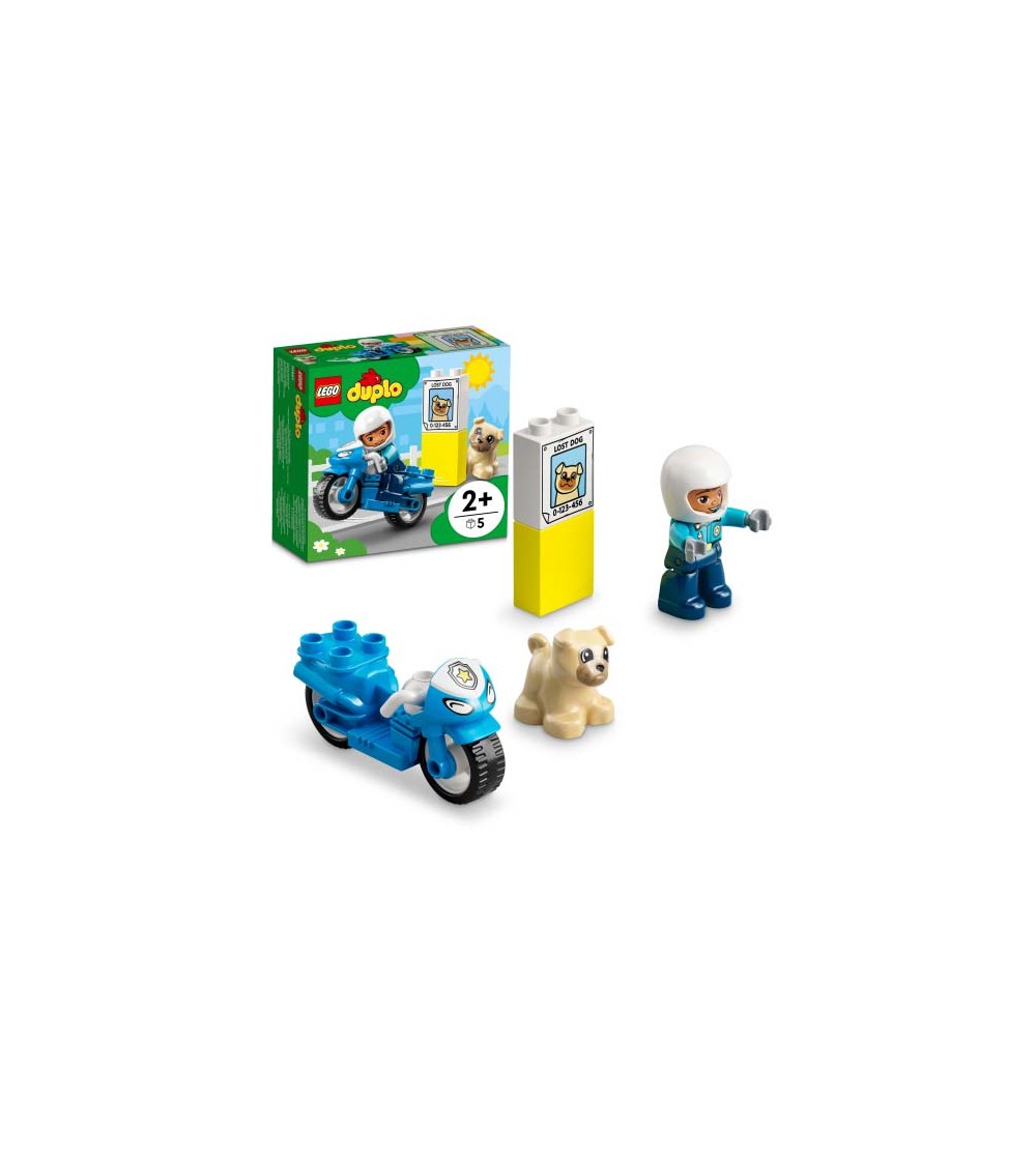 LEGO DUPLO: Motocicleta de politie 10967 - 5 piese, 2 + ani - LEGO DUPLO LEGO DUPLO: Motocicleta de politie 10967 - 5 piese, 2 + ani - LEGO DUPLO