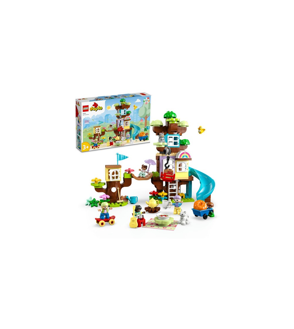 LEGO DUPLO: Casa din copac 3 in 1 10993 - 126 piese, 3 + ani - LEGO DUPLO LEGO DUPLO: Casa din copac 3 in 1 10993 - 126 piese, 3 + ani - LEGO DUPLO