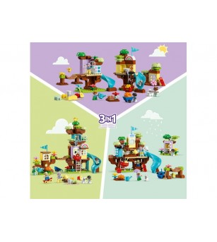 LEGO DUPLO: Casa din copac 3 in 1 10993 - 126 piese, 3 + ani - LEGO DUPLO LEGO DUPLO: Casa din copac 3 in 1 10993 - 126 piese, 3 + ani - LEGO DUPLO