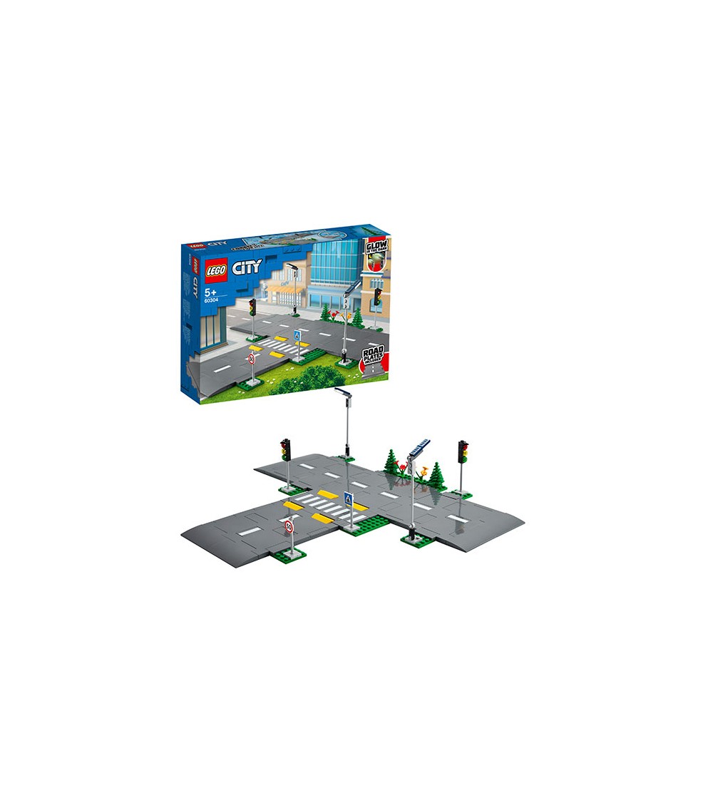 LEGO City: Placi de sosea 60304 - 112 piese, 5 + ani - LEGO City