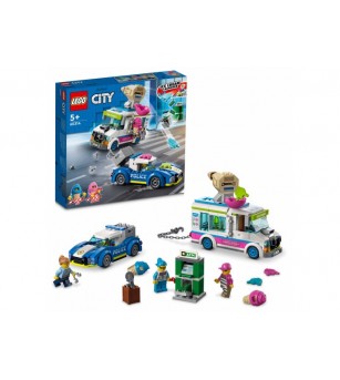 LEGO City: Urmarirea masinii de inghetata 60314 - 317 piese, 5 + ani - LEGO City