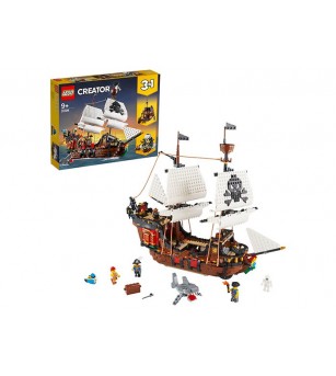 LEGO Creator: Corabie de pirati 31109 - 1264 piese, 9 + ani - LEGO Creator