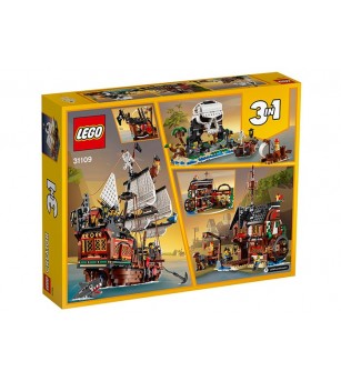 LEGO Creator: Corabie de pirati 31109 - 1264 piese, 9 + ani - LEGO Creator