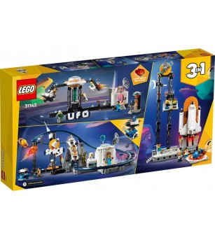 LEGO Creator: Roller-coaster spatial 31142 - 874 piese, 9 + ani - LEGO Creator