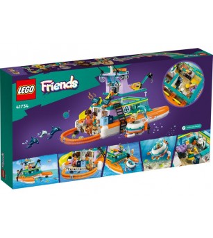 LEGO Friends: Barca de salvare pe mare 41734 - 717 piese, 7 + ani - LEGO Friends