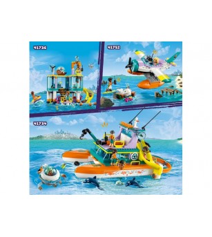 LEGO Friends: Barca de salvare pe mare 41734 - 717 piese, 7 + ani - LEGO Friends