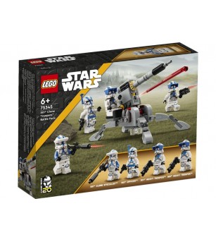 LEGO Star Wars: Pachet de lupta Clone Troopers divizia 501 75345 - 119 piese, 6 + ani - LEGO Star Wars