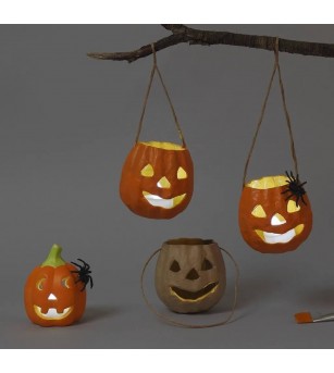 Coșuleț Dovleac de Halloween, 9 cm - Halloween