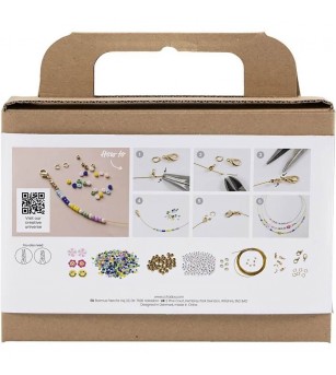 Mini kit creativ bijuterii - coliere - Seturi cu mărgele și brățări
