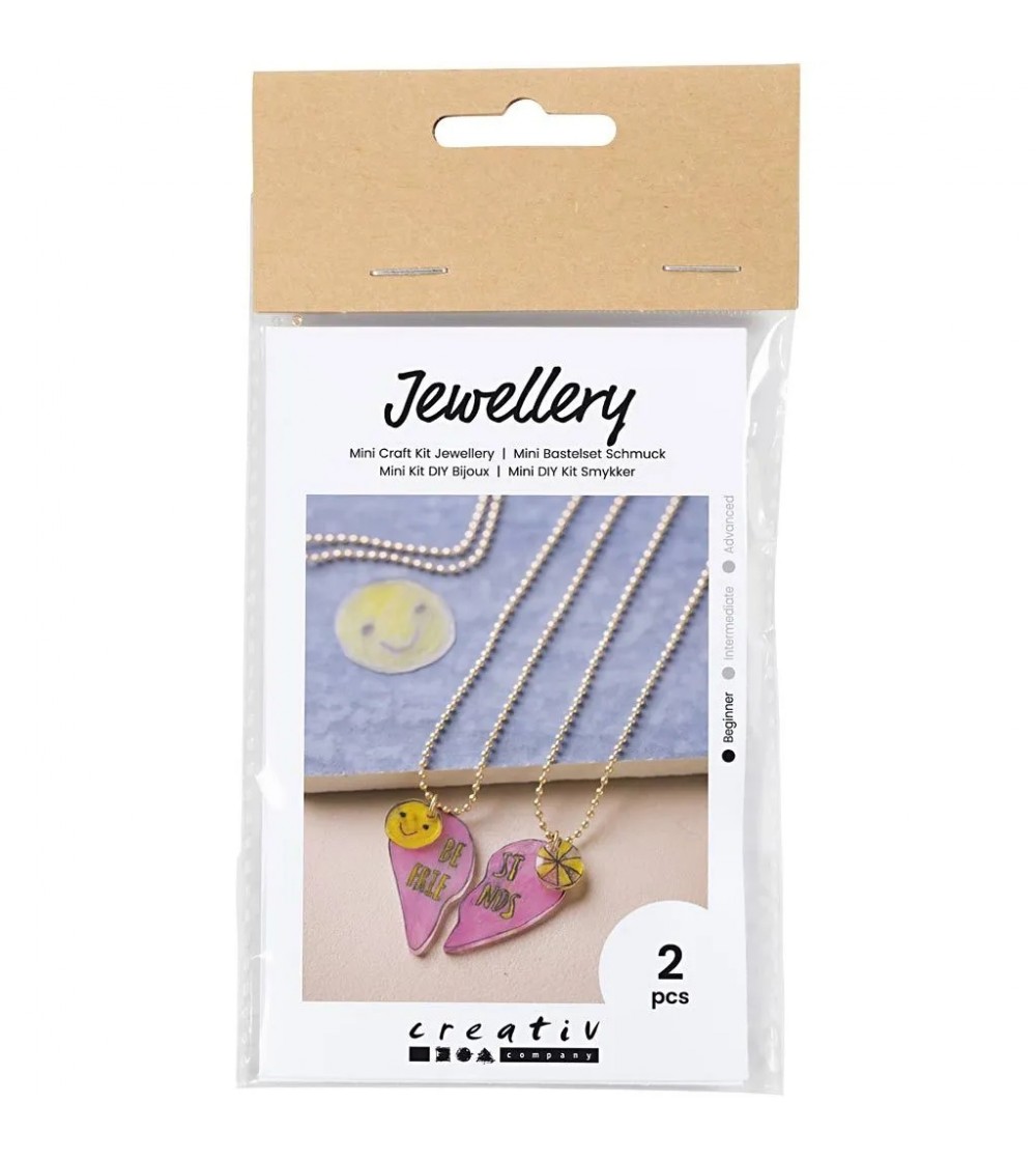 Mini kit creativ - bijuterii din folii termocontractabile (Shrink plastic) - Seturi cu mărgele și brățări