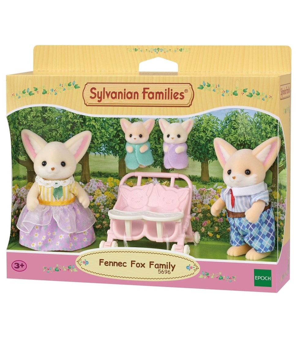 Figurine Sylvanian Families 5696 - familia de vulpi Fennec - Figurine Figurine Sylvanian Families 5696 - familia de vulpi Fennec - Figurine