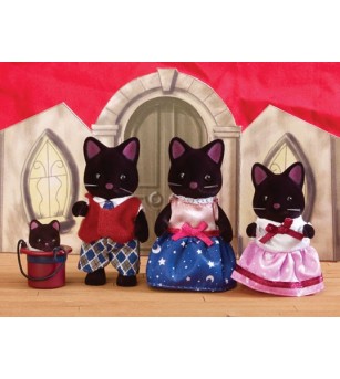 Figurine Sylvanian Families 5530 - Familia pisici Midnight - Figurine Figurine Sylvanian Families 5530 - Familia pisici Midnight - Figurine