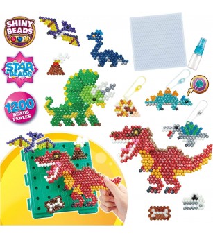Set mărgele Aquabeads - Lumea dinozaurilor, 1200 bc - Seturi cu mărgele și brățări