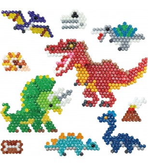 Set mărgele Aquabeads - Lumea dinozaurilor, 1200 bc - Seturi cu mărgele și brățări
