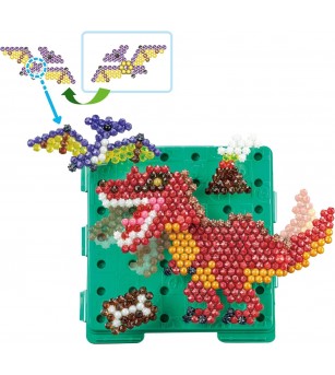 Set mărgele Aquabeads - Lumea dinozaurilor, 1200 bc - Seturi cu mărgele și brățări