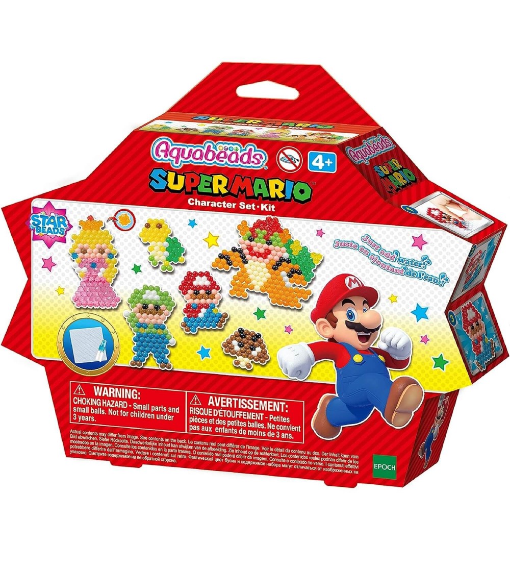 Set mărgele Aquabeads - Set de personaje Super Mario, 690 bc - Seturi cu mărgele și brățări