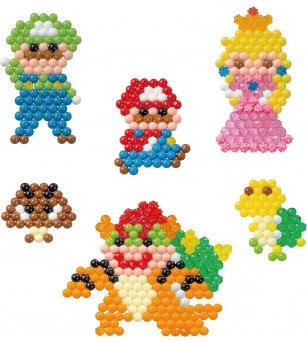 Set mărgele Aquabeads - Set de personaje Super Mario, 690 bc - Seturi cu mărgele și brățări