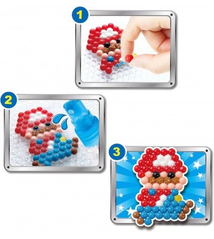Set mărgele Aquabeads - Set de personaje Super Mario, 690 bc - Seturi cu mărgele și brățări