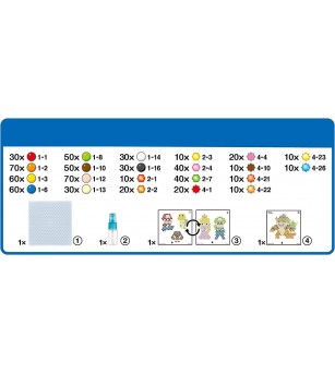 Set mărgele Aquabeads - Set de personaje Super Mario, 690 bc - Seturi cu mărgele și brățări