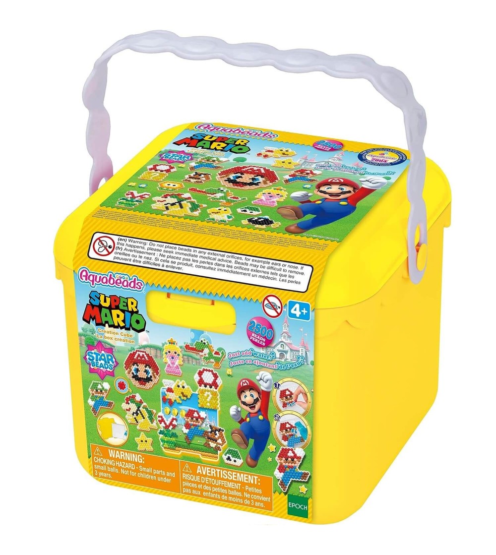 Set mărgele Aquabeads - Creation Cube - Super Mario, 2500 bc - Seturi cu mărgele și brățări