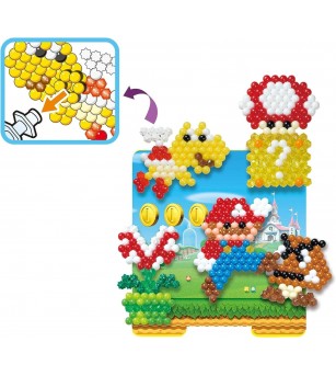 Set mărgele Aquabeads - Creation Cube - Super Mario, 2500 bc - Seturi cu mărgele și brățări