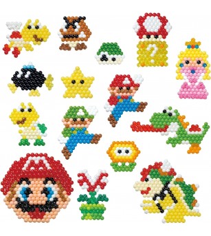 Set mărgele Aquabeads - Creation Cube - Super Mario, 2500 bc - Seturi cu mărgele și brățări