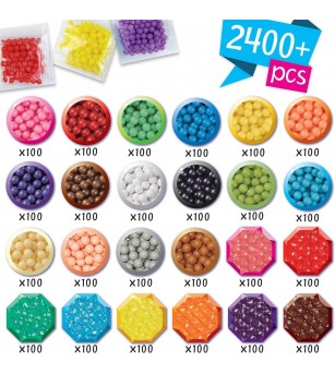 Set mărgele Aquabeads - Mega Bead Pack, 2400 bc - Seturi cu mărgele și brățări