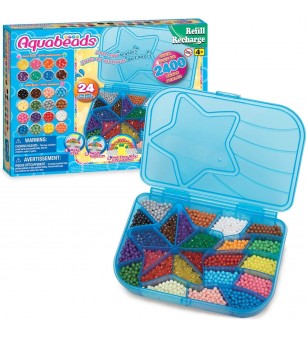 Set mărgele Aquabeads - Mega Bead Pack, 2400 bc - Top cadouri copii