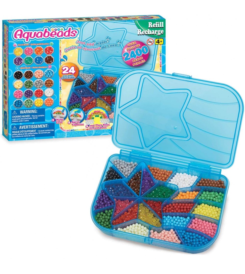 Set mărgele Aquabeads - Mega Bead Pack, 2400 bc - Seturi cu mărgele și brățări