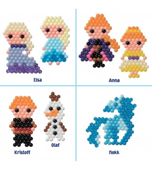 Set mărgele Aquabeads - Set de personaje Frozen II, 800 bc - Seturi cu mărgele și brățări