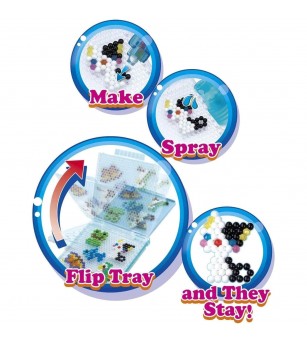 Set de tăvi Aquabeads, Flip Tray Set - Seturi cu mărgele și brățări