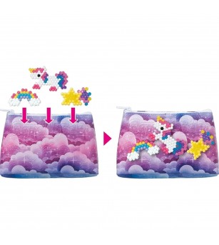 Set mărgele Aquabeads - penar - unicorn, 500 bc - Seturi cu mărgele și brățări