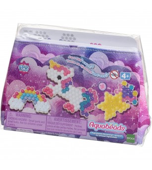 Set mărgele Aquabeads - penar - unicorn, 500 bc - Seturi cu mărgele și brățări