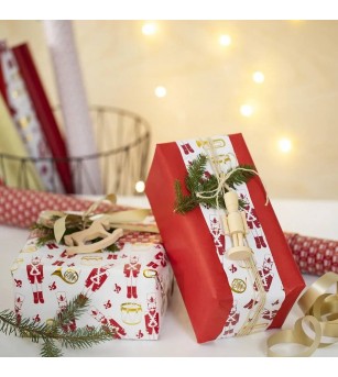Ornament Crăciun din lemn, Figurina lemn - spărgător de nuci 9 cm - Seturi Crăciun