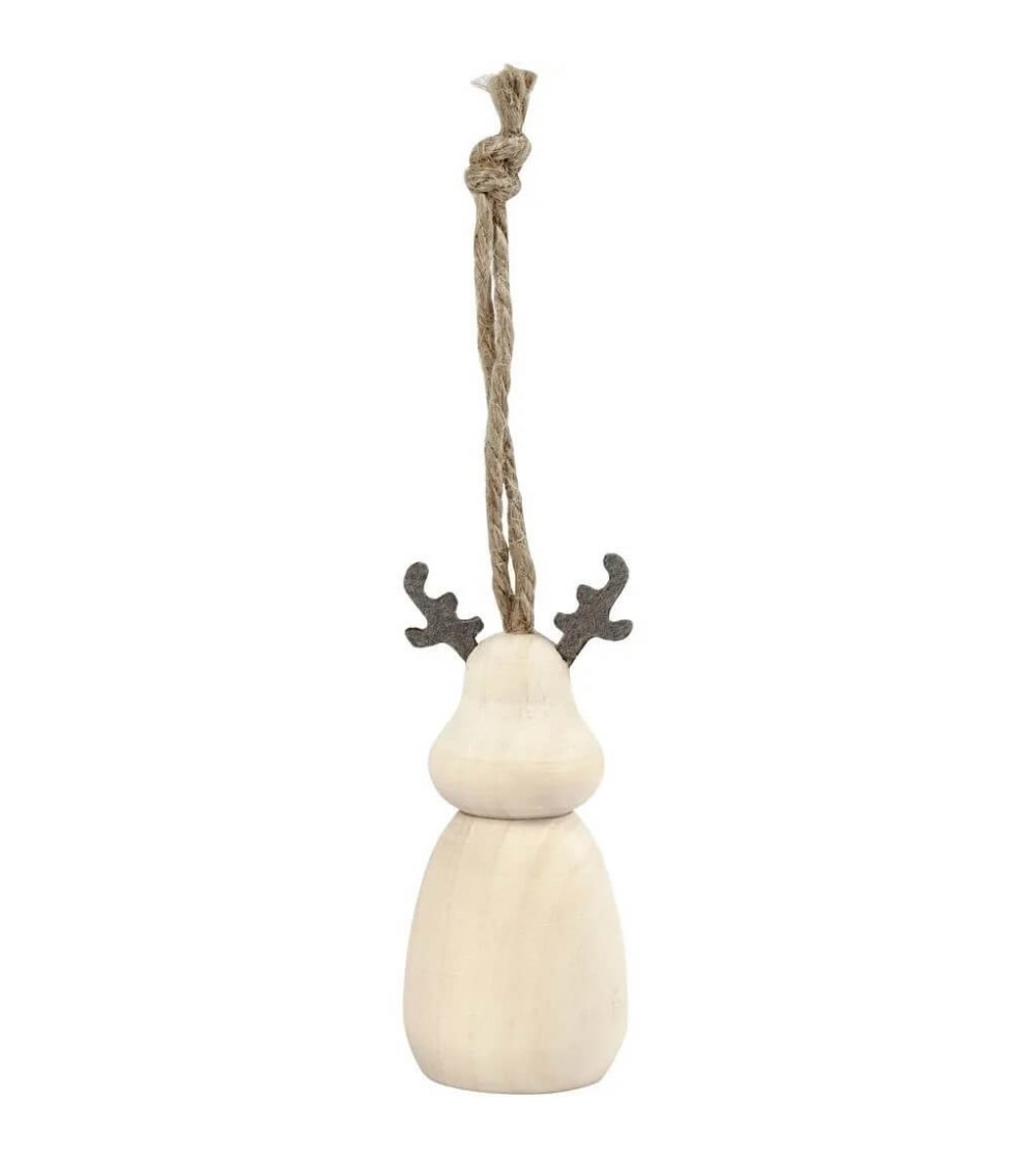 Ornament Crăciun din lemn, Figurina lemn Ren, 7 cm - Seturi Crăciun