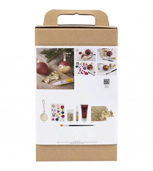 Kit DIY Ornamente pentru brad, globuri Decoupage - Seturi Crăciun