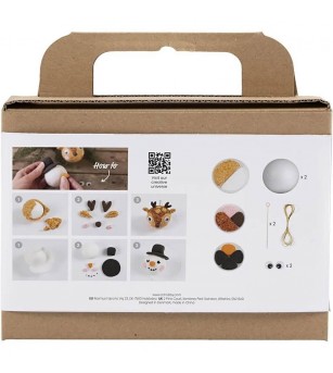 Kit DIY Ornamente - Globuri pentru brad, Ren și Om de Zăpadă - Seturi Crăciun Kit DIY Ornamente - Globuri pentru brad, Ren și Om de Zăpadă - Seturi Crăciun