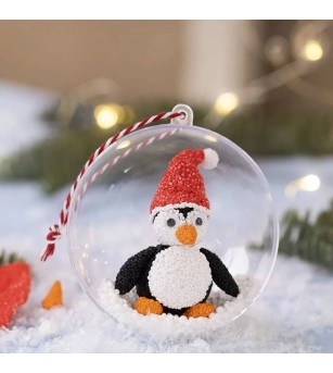 Kit DIY Ornamente - Glob cu Pinguin - Seturi Crăciun