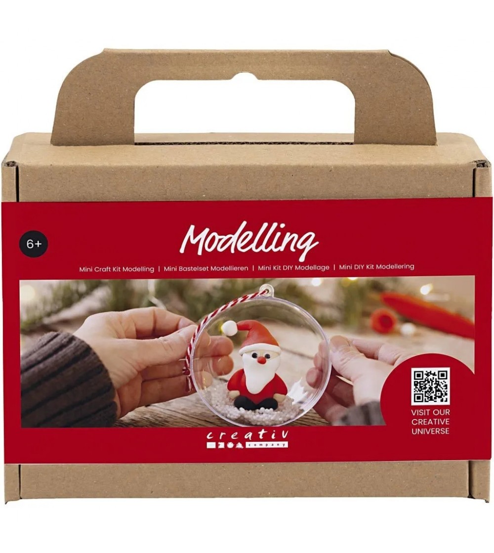 Kit DIY Ornamente - Glob cu Moș Crăciun - Seturi Crăciun Kit DIY Ornamente - Glob cu Moș Crăciun - Seturi Crăciun