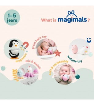 Set magnetic Magimals - Safari, 6 piese, +12 luni - Jucării bebeluși