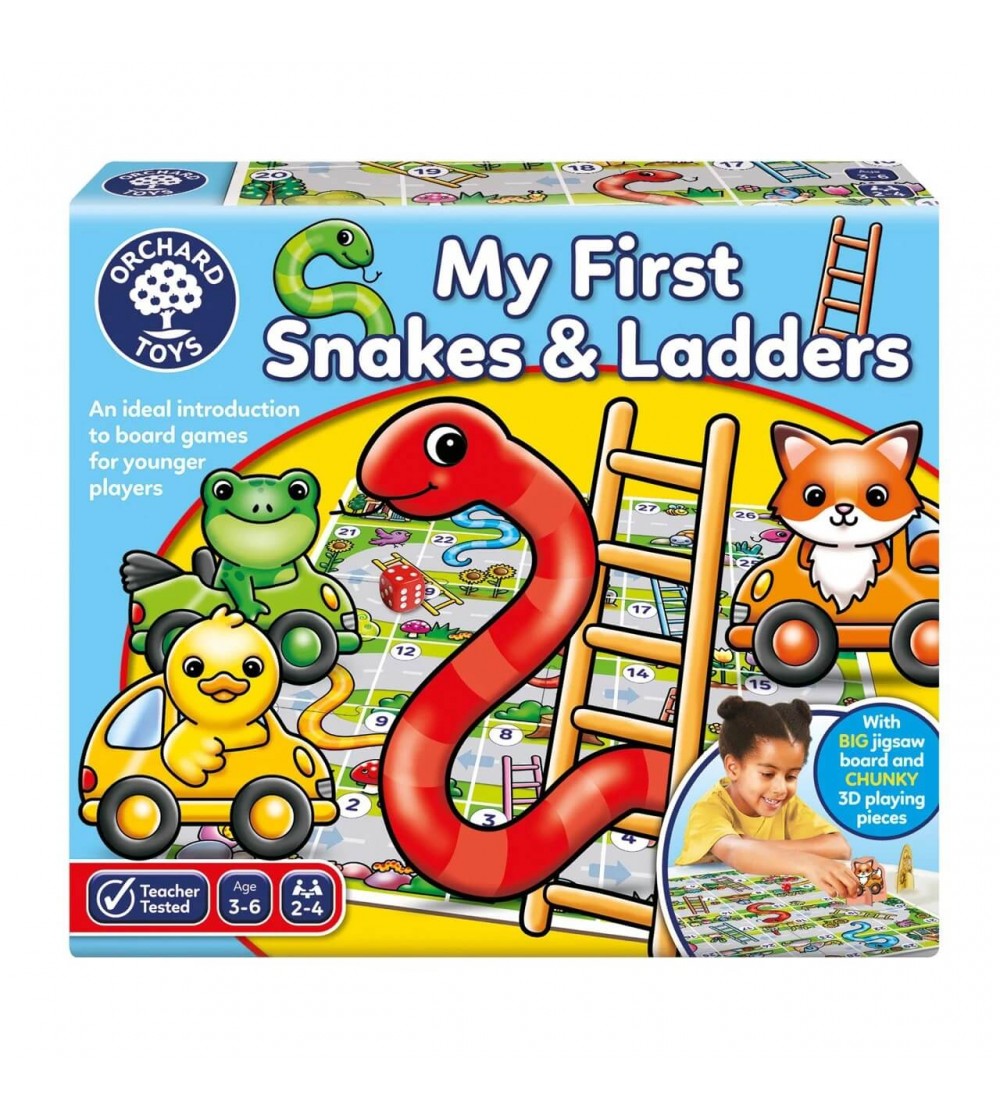 Joc de societate Serpi si Scari, My First Snakes & Ladders - Jocuri de observație și atenție