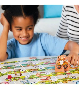 Joc de societate Serpi si Scari, My First Snakes & Ladders - Jocuri de observație și atenție