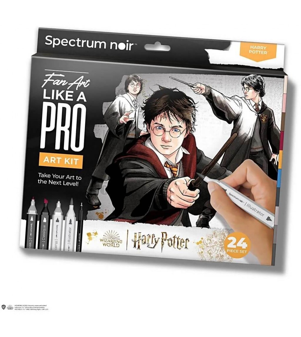 Kit ilustratii cu markere pe baza de alcool - Harry Potter - Carioci și creioane colorate