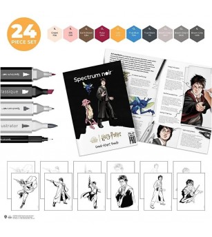 Kit ilustratii cu markere pe baza de alcool - Harry Potter - Carioci și creioane colorate