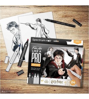 Kit ilustratii cu markere pe baza de alcool - Harry Potter - Carioci și creioane colorate