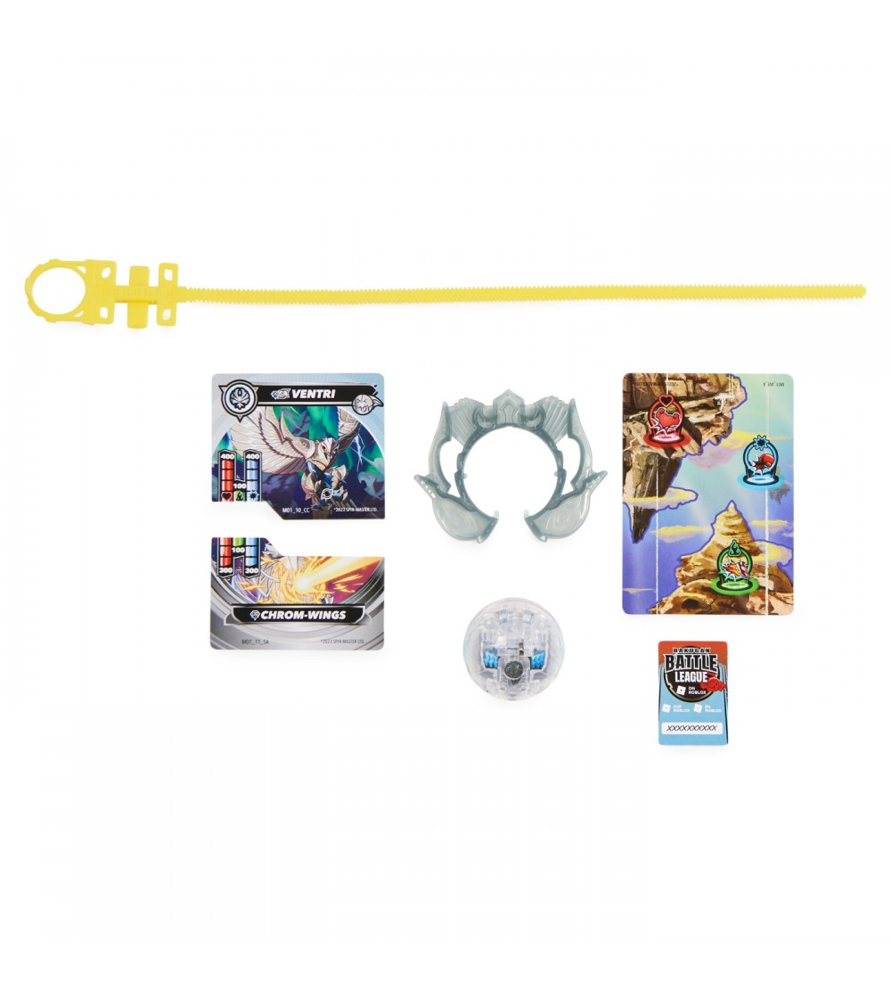 Spin Master Bakugan Battle Pack 5 Pezzi: Ventri, Dragonoid, Bruiser, Trox E Fumo